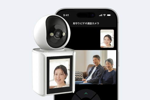 室内に設置したビデオ通話カメラの画像